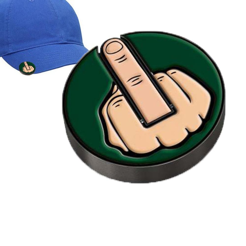 Button Badge Blank - Accessories Funny Middle Finger Golf Ball