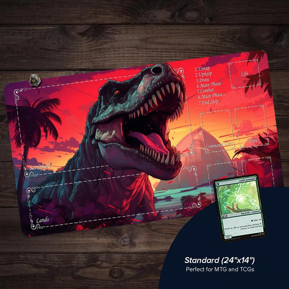 Neon Aesthetic Dinosaur Theme  - огляд і ціна Door Mat Blank