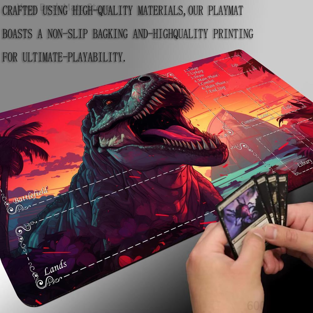 Neon Aesthetic Dinosaur Theme  - огляд і ціна Door Mat Blank