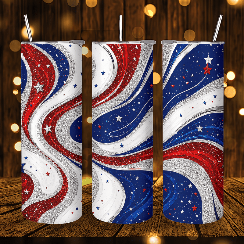 1pc 1pcs 20oz Red White Blue S - огляд і ціна Tumbler 20Oz White