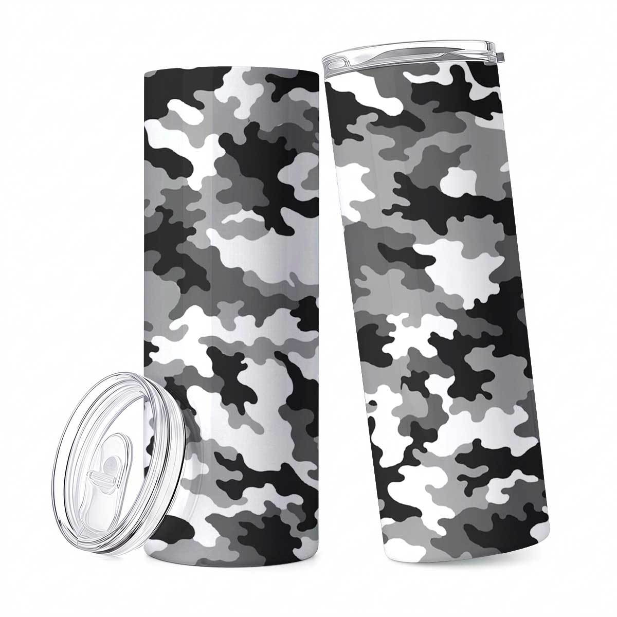 1pc 20Oz Gray Black White Camo - огляд і ціна Tumbler 20Oz White