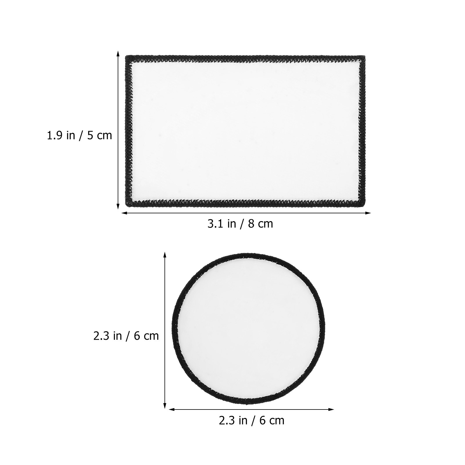 30Pcs Blank Iron-on Patches Su - огляд і ціна Hat Sublimation Blank