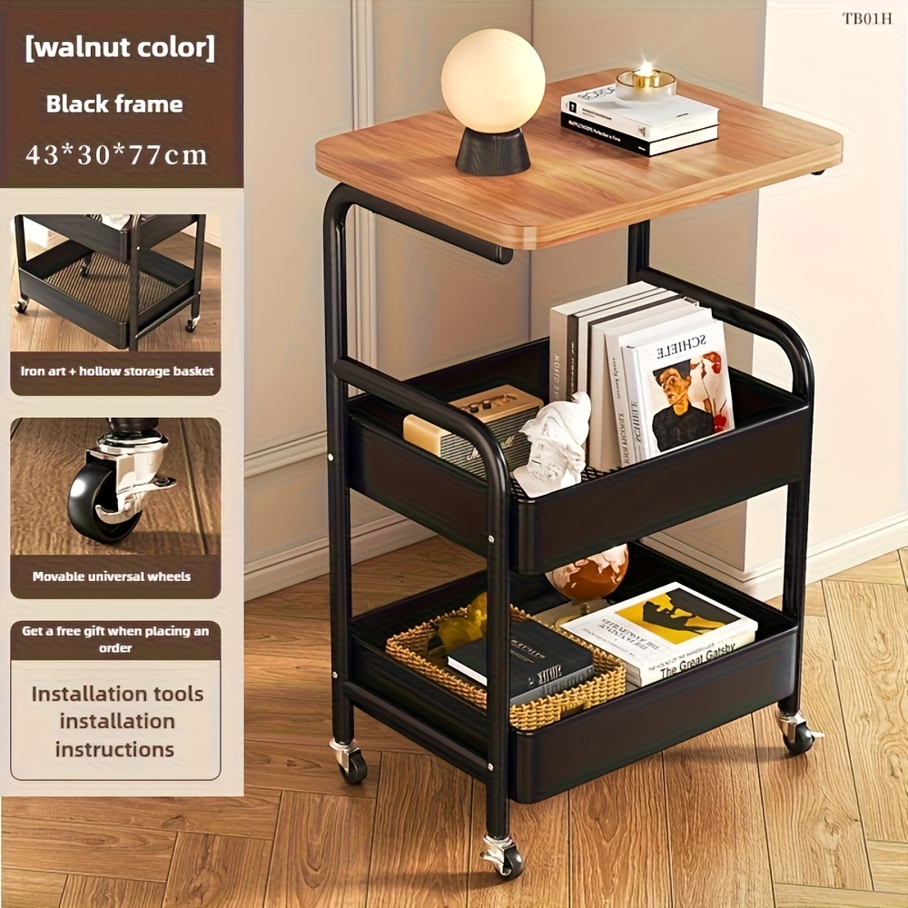 3-Tier Rolling Cart with Table - огляд і ціна Metal Photo Panel